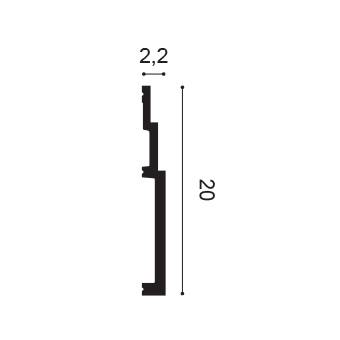 Сечение Плинтус SX 181 (2м)