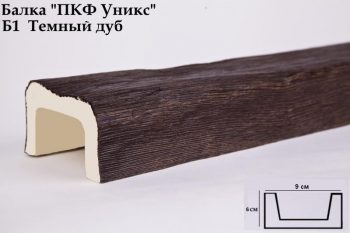 Б1 Балка темный дуб 60х90х3000 мм.