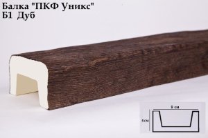 Б1 Балка дуб 60х90х3000 мм.