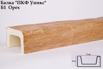 Б1 Балка орех 60х90х3000 мм.