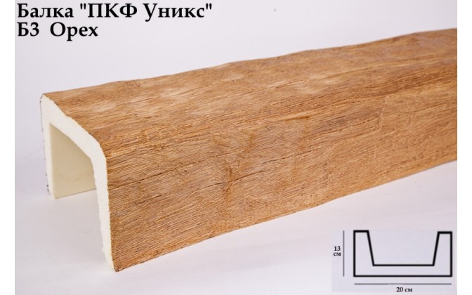 Сечение Б3 Балка белая 130х200х3000 мм