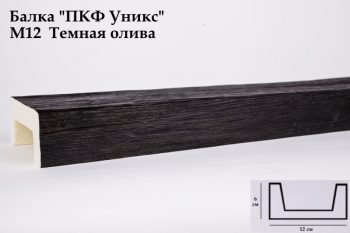 М12 Балка темная олива 60х120х3000 мм