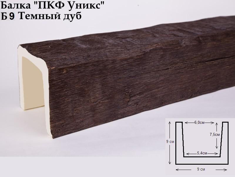 Б9 Балка тёмный  дуб
