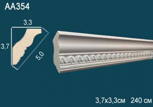 Карниз потолочный с рисунком 2,4 м, AA 354