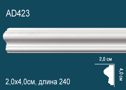 Молдинг 2,4 м, AD 423