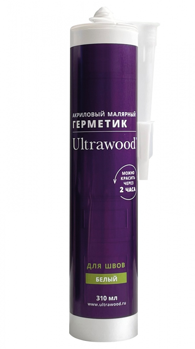 Герметик ULTRAWOOD акриловый, малярный, 310 мл.