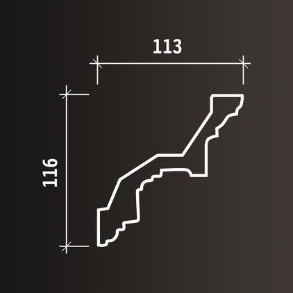 Сечение Карниз ГИБКИЙ 1.50.111   2,0 м/п