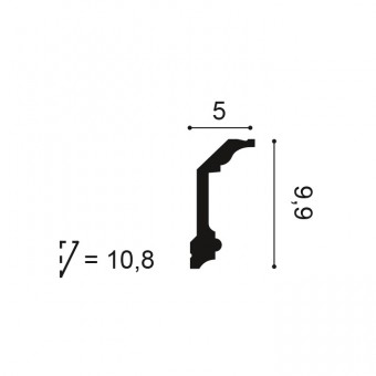 Сечение Карниз гибкий C 321F