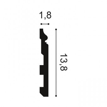 Сечение Плинтус SX 118 (2м)