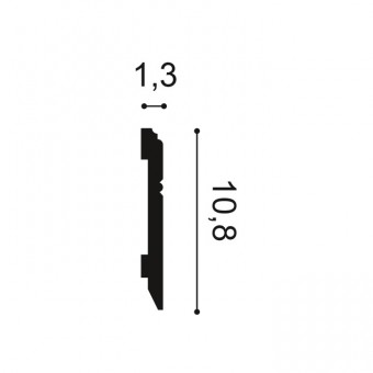 Сечение Плинтус SX 105 Flex (2м)