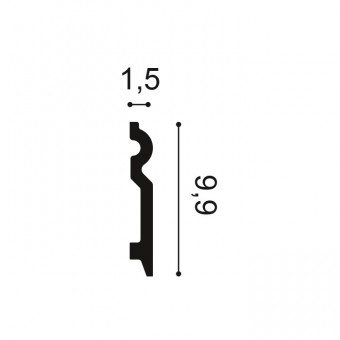 Сечение Плинтус SX 137 (2м)