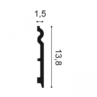 Сечение Плинтус SX 138 (2м)