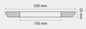 Сечение Розетка потолочная 1.56.006