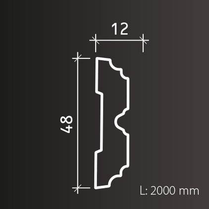 Сечение Молдинг гибкий 1.51.357  2,0 м/п