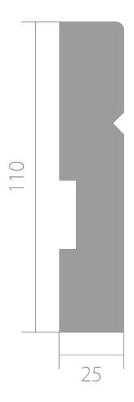 Сечение Плинтус Base 012 (2,44 м)