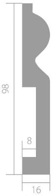Сечение Плинтус Base 018 (2,44 м)