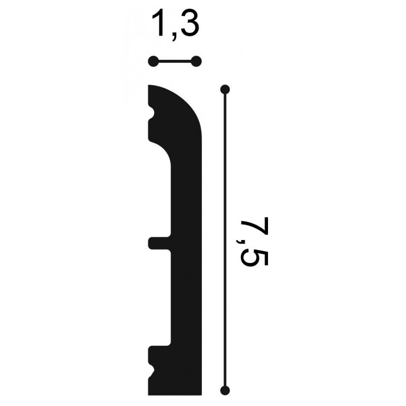 Сечение Дверной декор SX 183 F (2м)
