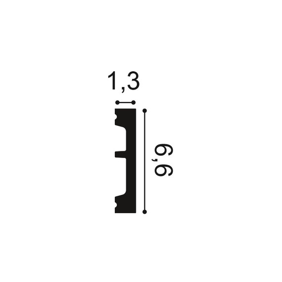 Сечение Плинтус SX 157 F (2м)