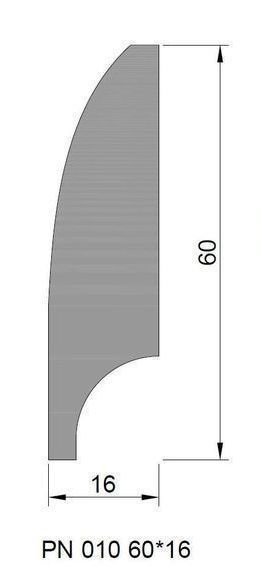 Сечение Плинтус PN 010  60х16х2000 мм