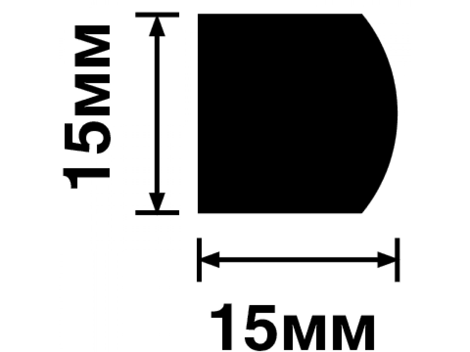 Сечение Молдинг D15V2 BR416