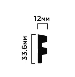 Сечение Финишный молдинг LF129A BR396NK 2,7м